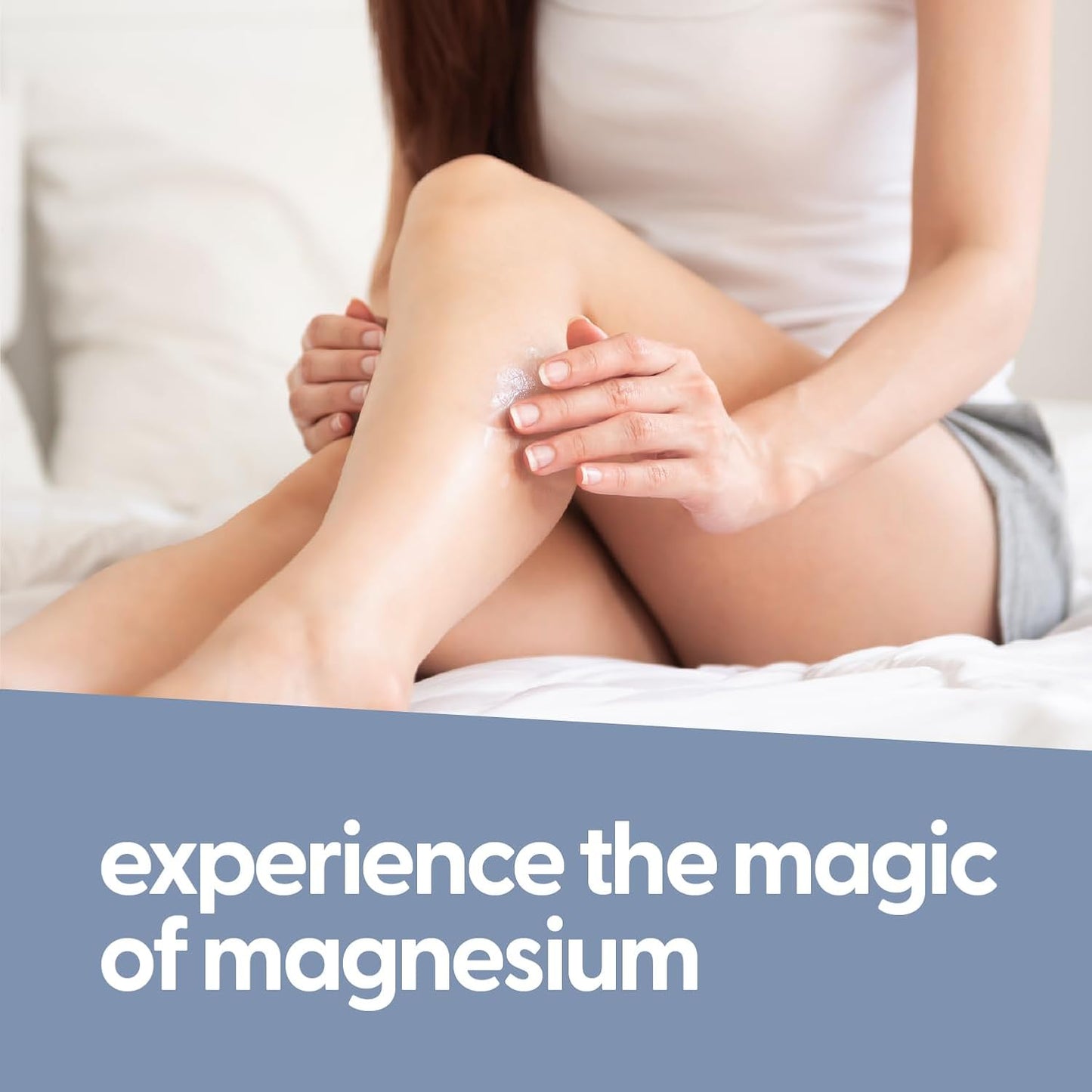Unscented Magnesium Lotion for Sleep & Leg Cramps, Suitable for Sensitive Skin, Helps with Muscle Relaxation, Soothes Tired Legs & Foot Aches and Supports Restful Nights, 8 Fl Oz by M3